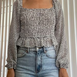 Nasty gal white long sleep shirt